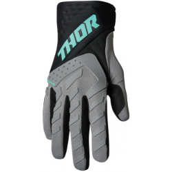 Γυναικεία γάντια motocross THOR SPECTRUM FLO ΓΚΡΙ/ΜΑΥΡΟ
