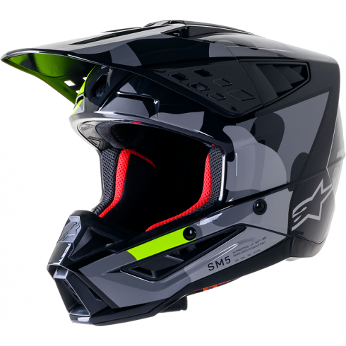 Κράνος μηχανής ALPINESTARS SM5 ROV2 GY/YLW Κράνος μηχανής ALPINESTARS SM5 ROV2 GY/YLW