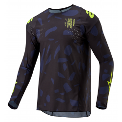 Μπλούζα motocross ALPINESTARS T-STAR RANT BK/YL