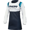 Γυναικεία μπλούζα motocross THOR WOMEN'S PULSE REV ΜΠΛΕ/ΛΕΥΚΟ thumb