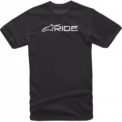 T-shirt μοτοσυκλέτας ALPINESTARS TEE RIDE-3.0 BLK/WT