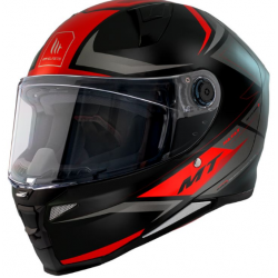 Κράνος μηχανής MT REVENGE 2 S HATAX B5 ΜΑΥΡΟ/ΓΚΡΙ/ΚΟΚΚΙΝΟ ΜΑΤ FULL FACE