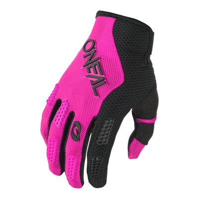 Γυναικεία γάντια motocross O'NEAL ELEMENT RACEWEAR ΜΑΥΡΟ/ΡΟΖ V.24