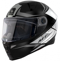 Κράνος μηχανής MT REVENGE 2 S HATAX B2 ΜΑΥΡΟ/ΓΚΡΙ/ΛΕΥΚΟ GLOSS FULL FACE