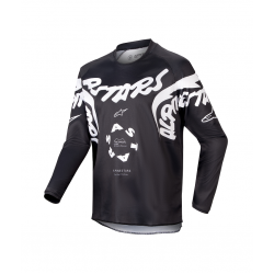 Παιδική μπλούζα motocross ALPINESTARS R-HANA ΜΑΥΡΟ/ΛΕΥΚΟ