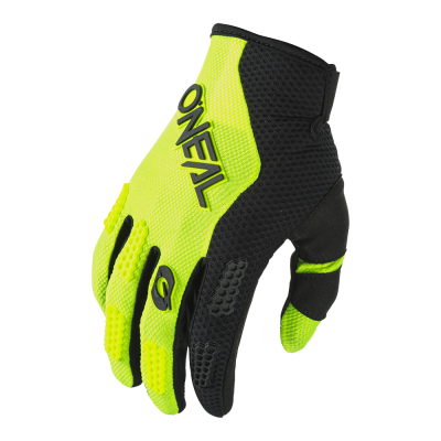Γάντια μηχανής motocross O'NEAL ELEMENT RACEWEAR ΜΑΥΡΟ/NEON ΚΙΤΡΙΝΟ V.24
