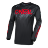 Μπλούζα μηχανής O`NEAL ELEMENT VOLTAGE BLACK/RED