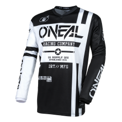 Μπλούζα μηχανής O`NEAL ELEMENT WARHAWK BLACK/WHITE