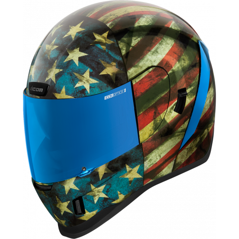 Κράνος μηχανής ICON AIRFORM OLD GLORY GL FULL FACE Κράνος μηχανής ICON AIRFORM OLD GLORY GL FULL FACE