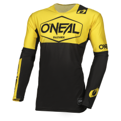 Μπλούζα motocross O'NEAL MAYHEM HEXX BLACK/YELLOW V.24 Μπλούζα motocross O'NEAL MAYHEM HEXX BLACK/YELLOW V.24