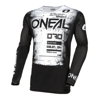 Μπλούζα μηχανής O'NEAL MAYHEM SCARZ BLACK/WHITE V.24
