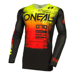 Μπλούζα motocross O'NEAL MAYHEM SCARZ BLACK/RED V.24
