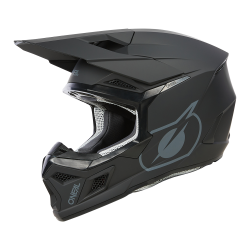 Παιδικό κράνος motocross O'NEAL 3SERIES SOLID ΜΑΥΡΟ V.24