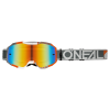 Μάσκα motocross O'NEAL B-10 DUPLEX WHITE/GRAY/ORANGE - RADIUM RED V.24