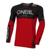 Μπλούζα motocross O'NEAL MAYHEM HEXX BLACK/RED V.24