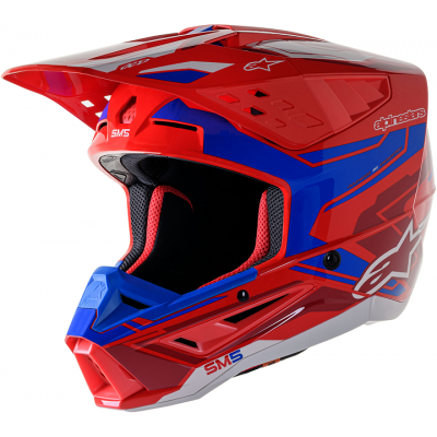 Κράνος μηχανής ALPINESTARS SM5 ACT 2 RED/BL