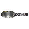 Μάσκα motocross O'NEAL B-10 ATTACK BLACK/WHITE - CLEAR V.24