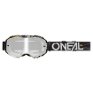 Μάσκα motocross O'NEAL B-10 ATTACK BLACK/WHITE - SILVER MIRROR V.24 thumb