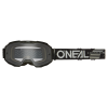Μάσκα motocross O'NEAL B-10 SOLID BLACK - CLEAR V.24