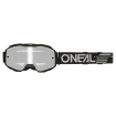 Μάσκα motocross O'NEAL B-10 SOLID BLACK - SILVER MIRROR V.24 thumb