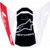 Sunvisor για κράνος motocross ALPINESTARS Supertech M10 UNIT RD/WT