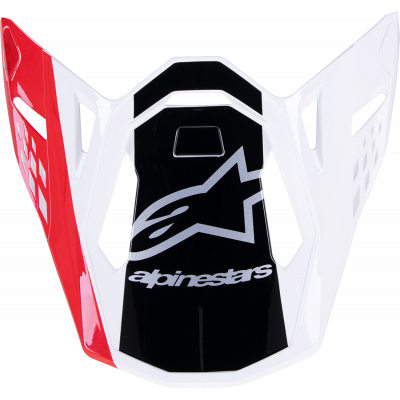 Sunvisor για κράνος motocross ALPINESTARS Supertech M10 UNIT RD/WT