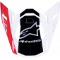 Sunvisor για κράνος motocross ALPINESTARS Supertech M10 UNIT RD/WT thumb