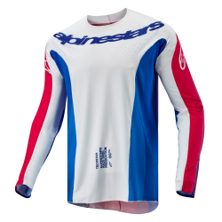 Μπλούζα motocross ALPINESTARS T-STAR PNEU B/R/W