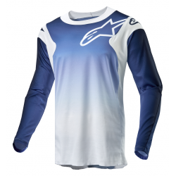 Μπλούζα motocross ALPINESTARS RAC-HOEN WHT/NAVY