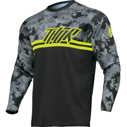 Μπλούζα motocross THOR SECTOR DIGI GRAY/ACID