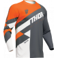 Μπλούζα μηχανής motocross THOR SECTOR CHECKER GRAY/ORANGE thumb