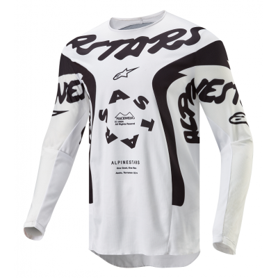 Μπλούζα μηχανής motocross ALPINESTARS RAC-HANA WHT/BLK