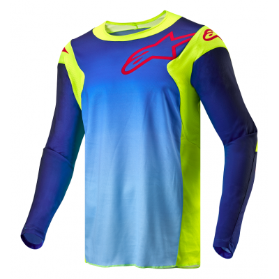 Μπλούζα μηχανής motocross ALPINESTARS RAC-HOEN YLW/BLU