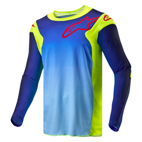 Μπλούζα motocross ALPINESTARS RAC-HOEN YLW/BLU