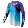 Γυναικεία μπλούζα motocross ALPINESTARS Stella FLUID ΛΕΥΚΟ/ΤΟΥΡΚΟΑΖ