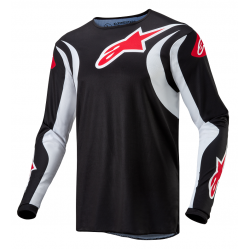 Μπλούζα motocross ALPINESTARS F-LUCE BLK/WHT