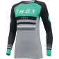 Γυναικεία μπλούζα motocross THOR PRIME BLAZE ΜΑΥΡΟ/ΤΕΑΛ thumb