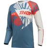 Γυναικεία μπλούζα motocross THOR WOMEN'S SECTOR SPLIT ΜΠΛΕ/ΠΟΡΤΟΚΑΛΙ