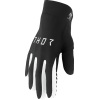 Γάντια motocross THOR AGILE SOLID BLACK/WHITE