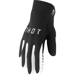 Γάντια motocross THOR AGILE SOLID BLACK/WHITE