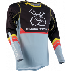 Μπλούζα motocross MOOSE RACING AGROID GRAY/YELLOW