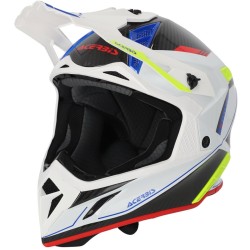 Κράνος μηχανής ACERBIS STEEL CARBON WHITE/BLACK 2206