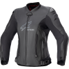 Γυναικείο δερμάτινο μπουφάν μηχανής ALPINESTARS Stella GP Plus R v4 ΜΑΥΡΟ