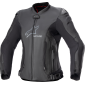 Γυναικείο δερμάτινο μπουφάν μηχανής ALPINESTARS Stella GP Plus R v4 ΜΑΥΡΟ thumb
