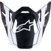 Γείσο για κράνος motocross ALPINESTARS Supertech M10 BLACK/WHT thumb