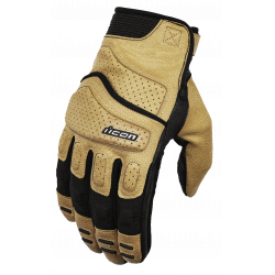 Δερμάτινα γάντια μηχανής ICON SUPERDUTY3 - TAN