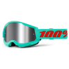 Μάσκα μηχανής motocross 100% STRATA2 MAUPITI - MIRROR SILVER