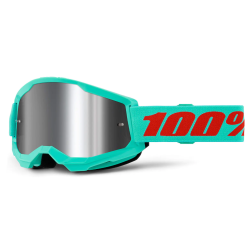 Μάσκα μηχανής motocross 100% STRATA2 MAUPITI - MIRROR SILVER