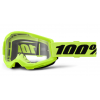 Μάσκα μηχανής motocross 100% STRATA2 NEON YELLOW 24