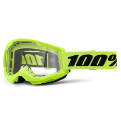 Μάσκα μηχανής motocross 100% STRATA2 NEON YELLOW 24
